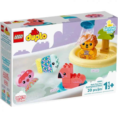 LEGO® DUPLO Vidám fürdetéshez: úszó állatos sziget