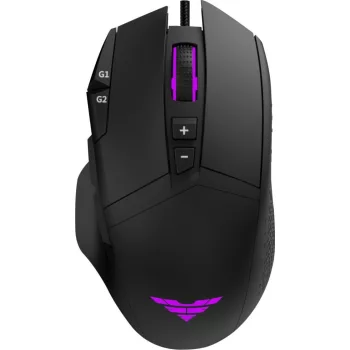 PREYON Falcon PFG27B Gaming egér, 12400 DPI, Fekete