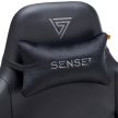 Gamer szék SENSE7 Spellcaster Senshi Edition nagy méret XL fotel, fekete