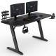 Gamer asztal SENSE7 Nomad Basic, 140×60 cm fekete