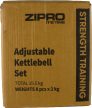 Kettlebell Zipro SQUARE állítható súllyal 19 kg