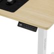 Állítható magasságú elektromos íróasztal Nojo 120x60cm fehér fenyő