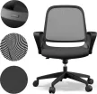 SENSE7 Sopty fekete irodai forgószék fekete