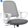 SENSE7 Sopty irodai forgószék, fehér és szürke