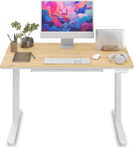 Newai állítható magasságú elektromos íróasztal, 120x60cm, bézs