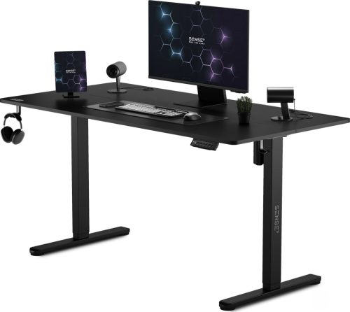 Állítható magasságú elektromos íróasztal Nojo 140x60 cm fekete