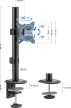FLOAT monitor asztali támogatás, 17"-32" monitorhoz fekete