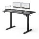 Állítható magasságú íróasztal Nojo Light 120 cm x 60 cm fekete