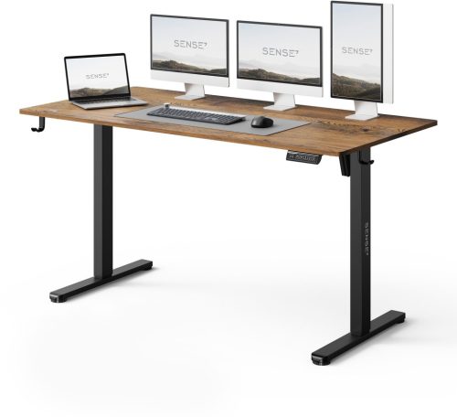 Állítható magasságú íróasztal Nojo Light 140 cm x 60 cm sötétbarna