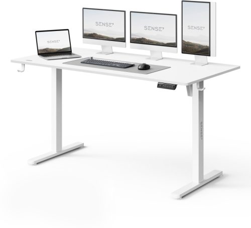 Állítható magasságú íróasztal Nojo Light 140 cm x 60 cm fehér