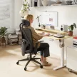 SENSE7 NOXO Ergonomikus irodai szék, deréktámasszal, állítható fejtámlával, állítható háttámla fekete