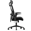SENSE7 NOXO Ergonomikus irodai szék, deréktámasszal, állítható fejtámlával, állítható háttámla fekete