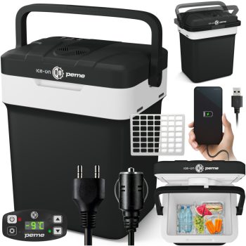 Peme elektromos hűtőláda, 25.7 literes grafit szürke