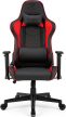 Gamer szék SENSE7 Spellcaster fotel fekete és piros.