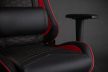 Gamer szék SENSE7 Spellcaster fotel fekete és piros.