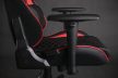 Gamer szék SENSE7 Spellcaster fotel fekete és piros.