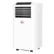HOMCOM Mobil klíma 3 az 1-ben hordozható klímaberendezés, távirányítóval, 9K BTU, 24 órás időzítő, ABS, fehér