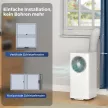 HOMCOM hordozható klímaberendezés 9000 BTU, 4 az 1-ben hordozható klímaberendezés hűtéssel, fehér 