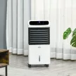 HOMCOM Légkondicionáló vízhűtéssel, távirányítóval, 3 üzemmód, 3 sebesség, 12 órás Időzítő, LED kijelző, fehér