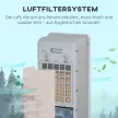HOMCOM Légkondicionáló vízhűtéssel, távirányítóval, 3 üzemmód, 3 sebesség, 12 órás Időzítő, LED kijelző, fehér