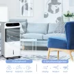 HOMCOM Légkondicionáló vízhűtéssel, távirányítóval, 3 üzemmód, 3 sebesség, 12 órás Időzítő, LED kijelző, fehér