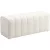 HOMCOM Modern hálószobai pad, kárpitozott pad fa vázzal, teherbírás akár 220 kg, lábtartó, krémfehér