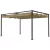 Pergola, Robusztus napellenző kertbe, erkélyre, teraszra, fémből és műanyagból, UV- és vízlepergető