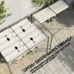 Outsunny terasztető pergola, 4x3 m, állítható tetővel, falra szerelhető, UV 30+ krémfehér