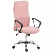 HOMCOM ergonomikus irodai szék, magasságban állítható forgószék hintafunkcióval, hálós kárpitozás, rózsaszín