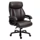 Vinsetto Főnöki irodai szék, 180 kg teherbírás, ergonomikus kialakítás, állítható magasságú, műbőr, barna.