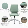 Vinsetto irodai szék, hintafunkcióval, vastagon párnázott, ergonomikus, zöld 