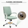 Vinsetto irodai szék, hintafunkcióval, vastagon párnázott, ergonomikus, zöld 