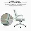 Vinsetto irodai szék, hintafunkcióval, vastagon párnázott, ergonomikus, zöld 
