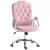 Vinsetto irodai szék, dönthető háttámla, állítható magasságú, bársonyhatású, rózsaszín