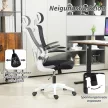 Vinsetto irodai szék, állítható magasságú, állítható fejtámlával, 120 kg-ig, fekete
