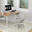 Vinsetto irodai szék, ergonomikus íróasztali szék forgófunkcióval, állítható magasságú, szürke