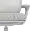 Vinsetto irodai szék, ergonomikus íróasztali szék forgófunkcióval, állítható magasságú, szürke