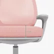 Vinsetto irodai szék, ergonomikus íróasztali szék forgófunkcióval, állítható magasságú, rózsaszín