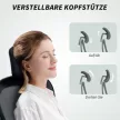 HOMCOM Ergonomikus irodai szék, felhajtható karfákkal, állítható deréktámasszal, fekete