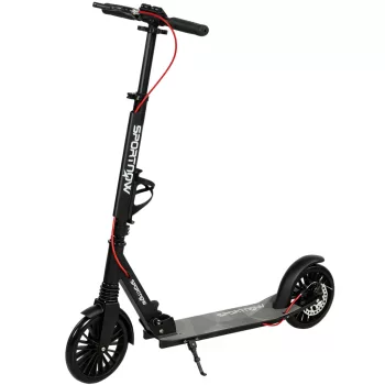   SPORTNOW City Roller, állítható magasságú és összecsukható, ABEC-7 golyóscsapágyakkal, fekete