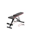 Athler gyakorlópad 10, 5 fokozatú állítás, ellenállási szalagok tartozék, fekete