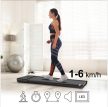 Elektromos futópad kényelmes kompakt fekete 