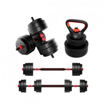 Állítható Bitumenes súlyzókészlet 20 kg fekete