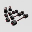 Állítható Bitumenes súlyzókészlet 20 kg fekete