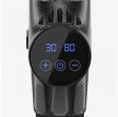 Masszázspisztoly típusú masszázsgép, 2500mAh akkumulátorral, szállítótáska, vezeték nélküli, 12 tipp, 30 sebesség, 3800 ütés, fekete