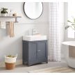 Fürdőszobai szekrény, mosdó alá 60x30x60cm, szürke