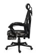 Gamer szék ergonomikus lábtartóval , fekvőtámasz, Camo