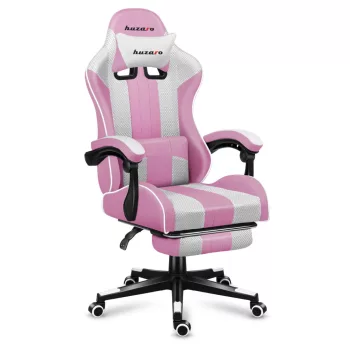 Gamer szék, Force RGB, lábtartó, szövet, fehér 
