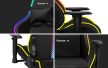 Prémium gamer szék, FORCE RGB Black Mesh