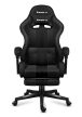 Gamer szék, Force szénhálós, lábtartóval, fekete carbon 